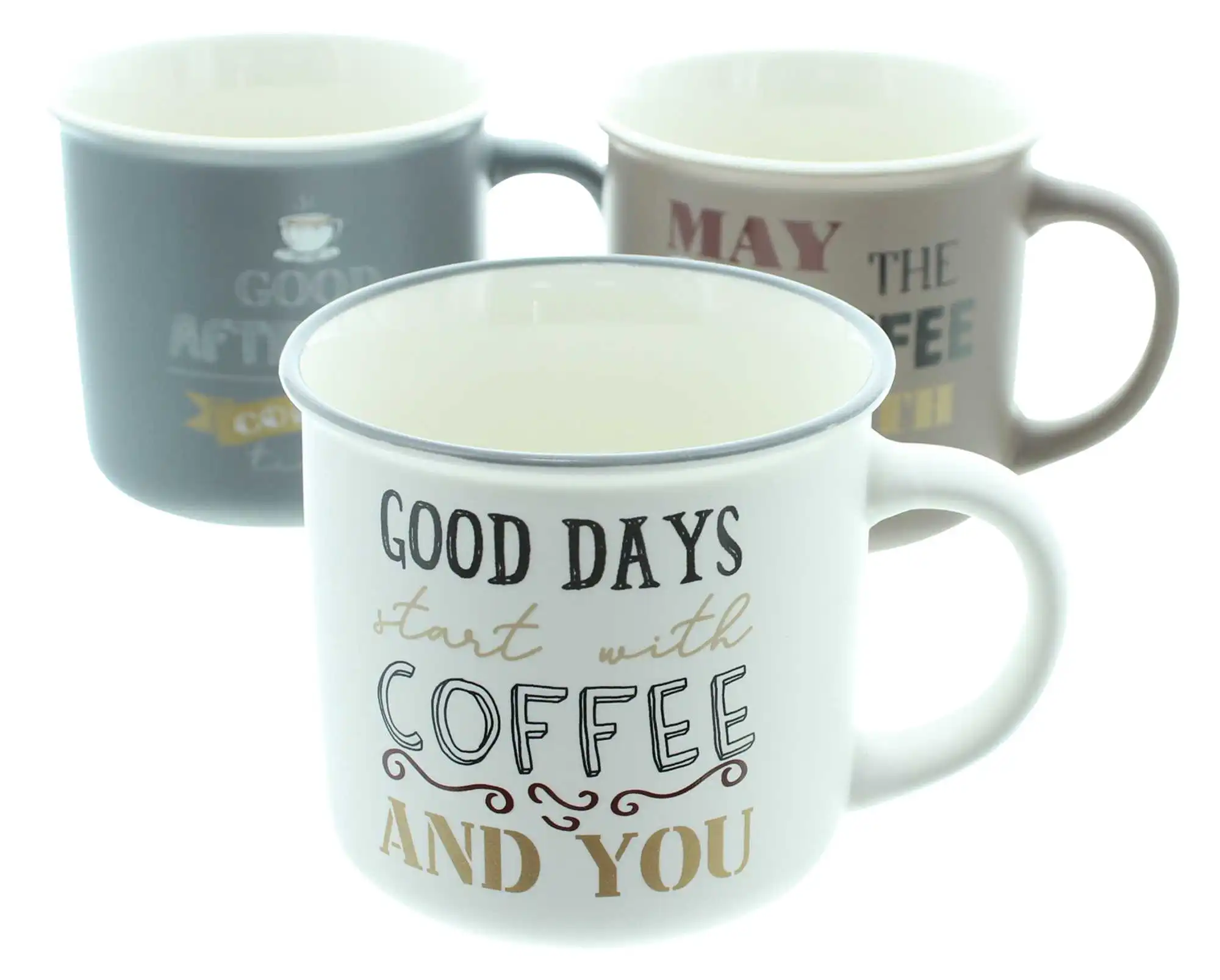 Tasse "Coffee", 3er Set  im Frank Flechtwaren Online Shop für Küche kaufen