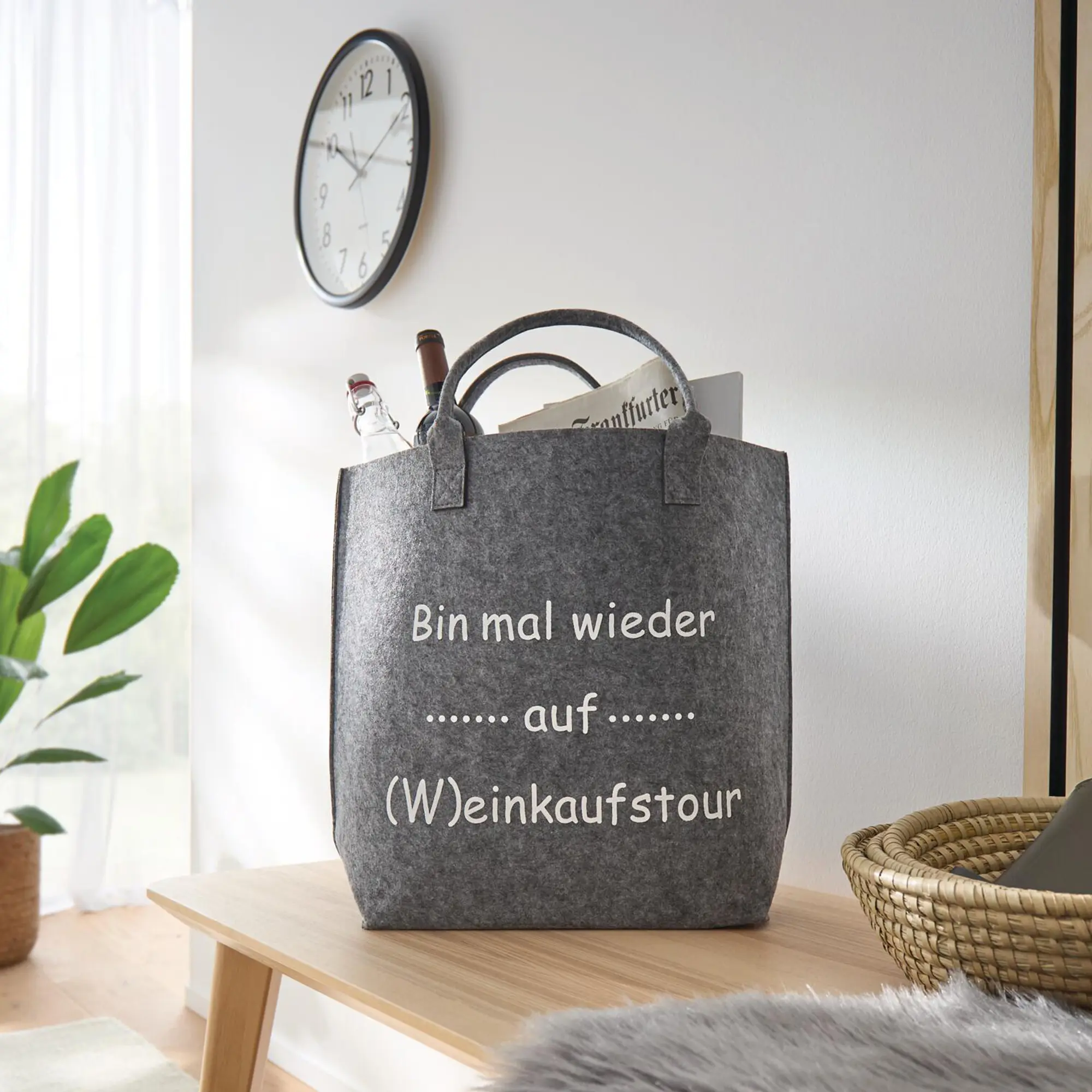 Tasche "(W)einkaufstour"  im Frank Flechtwaren Online Shop kaufen