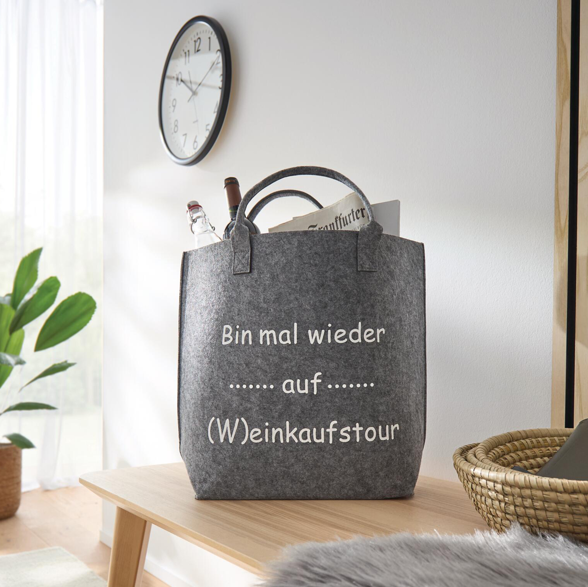 Tasche "(W)einkaufstour"  im Frank Flechtwaren Online Shop kaufen