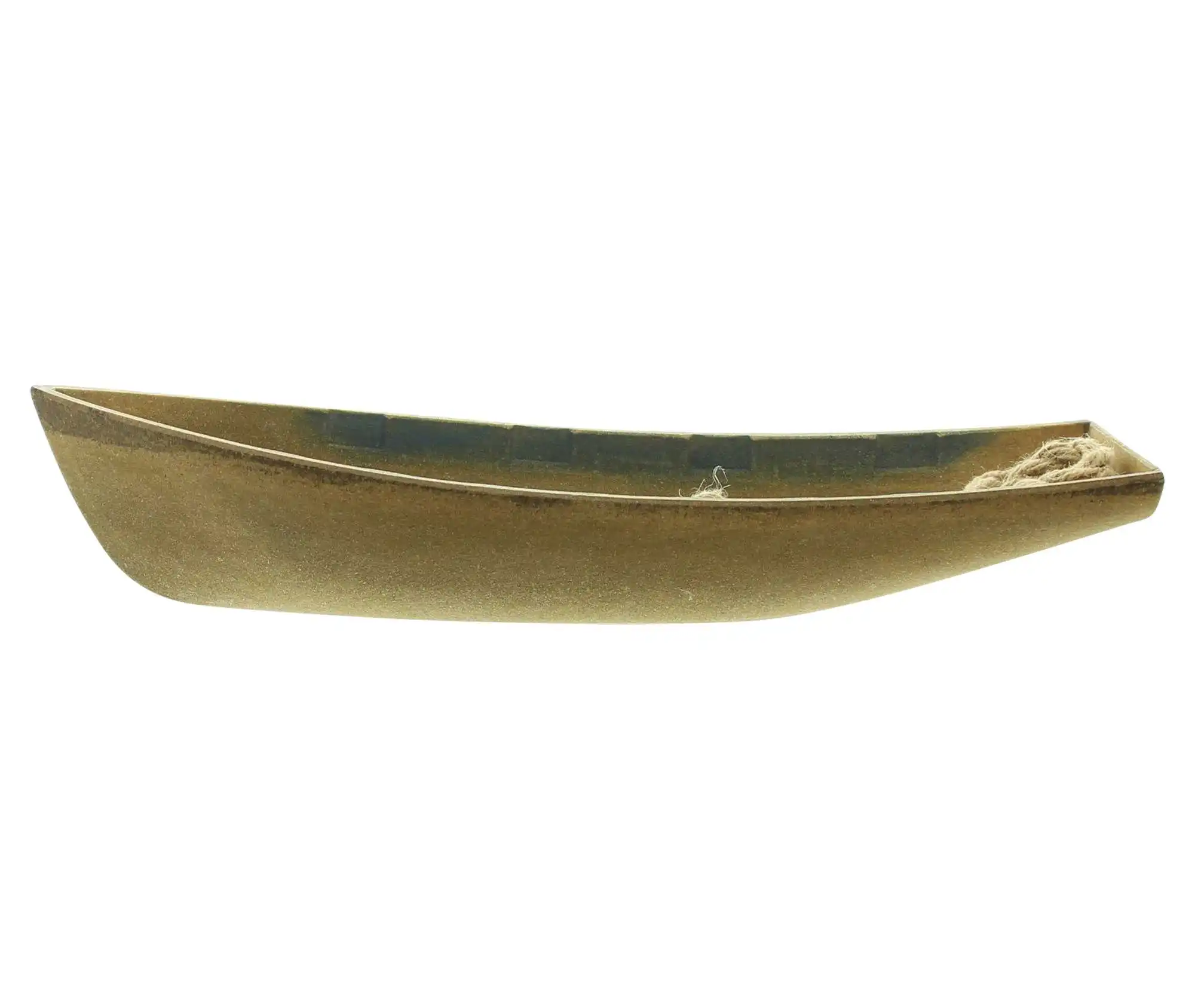 Boot "Holzoptik"  im Frank Flechtwaren Online Shop für Dekofiguren kaufen