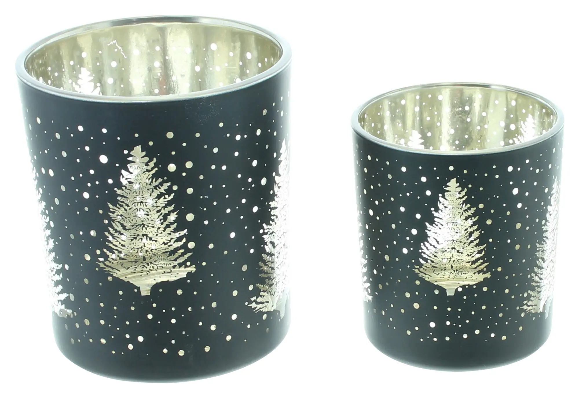 Windlicht "Tannenwald", 2er Set  im Frank Flechtwaren Online Shop für Windlichter kaufen