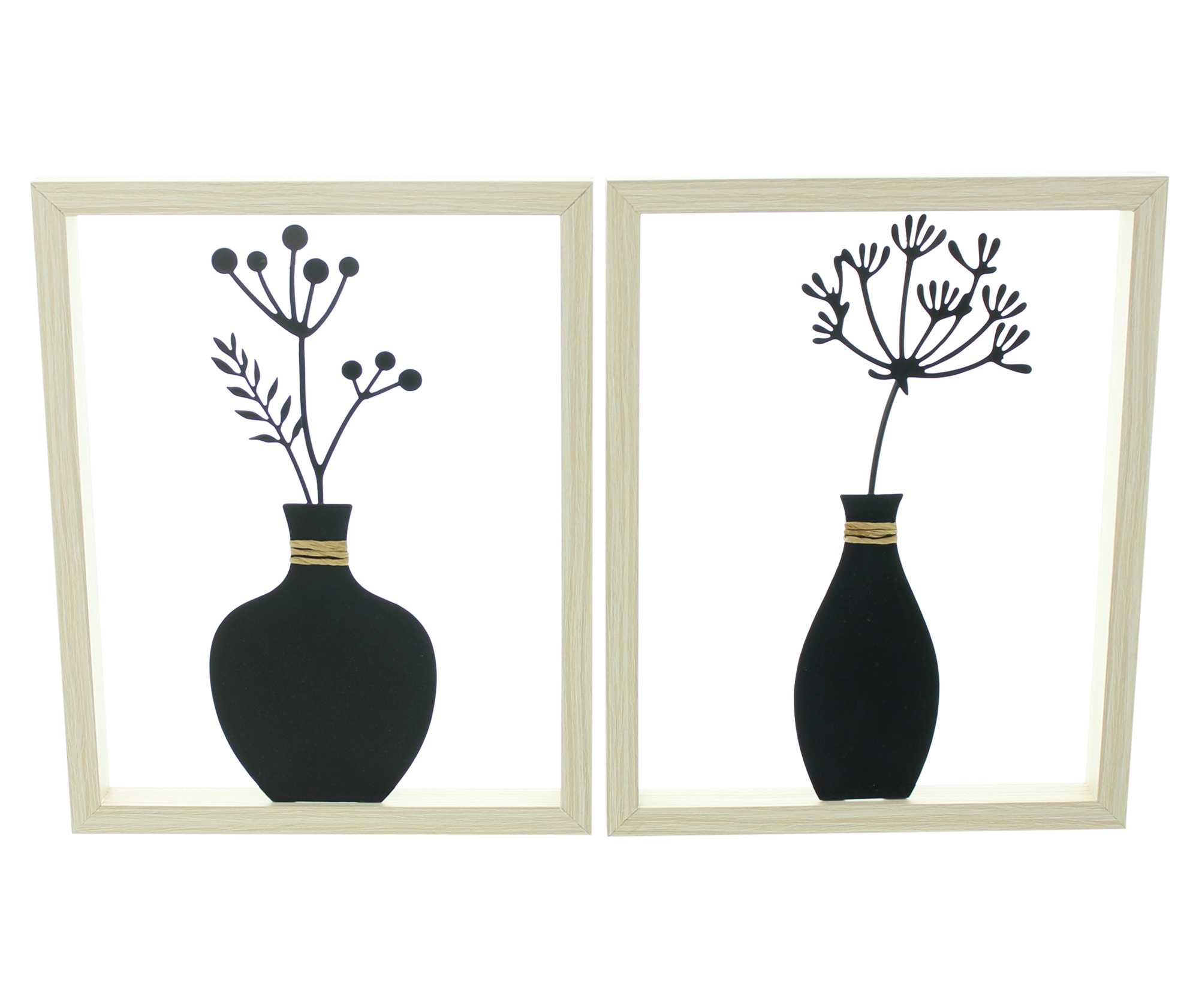 Wanddeko "Vase", 2er Set im Frank Flechtwaren Online Shop für Wanddeko kaufen Wanddeko "Vase", 2er Set im Frank Flechtwaren Online Shop für Wanddeko kaufen