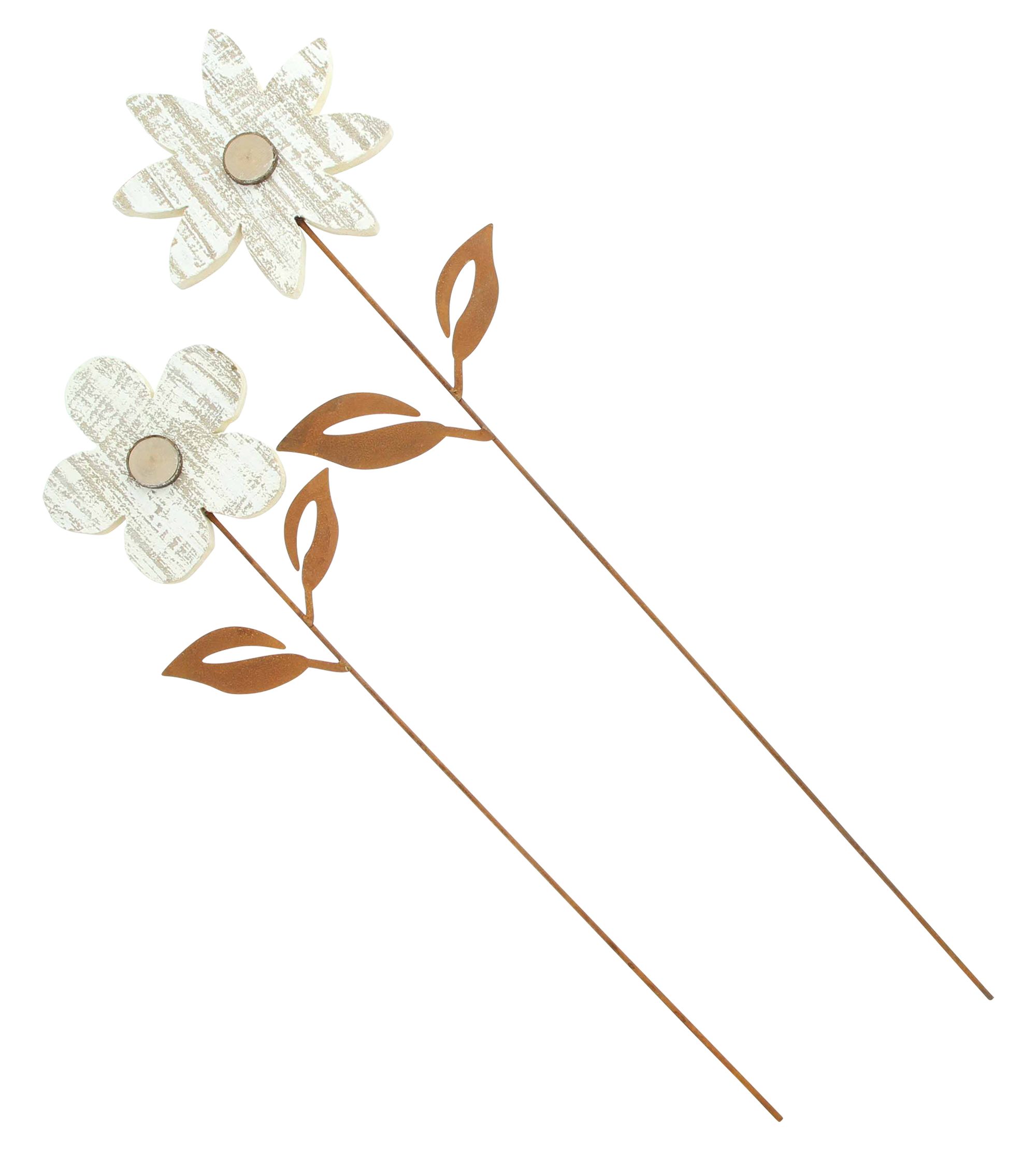 Gartenstecker "Blume", 2er Set  im Frank Flechtwaren Online Shop für Ostern kaufen