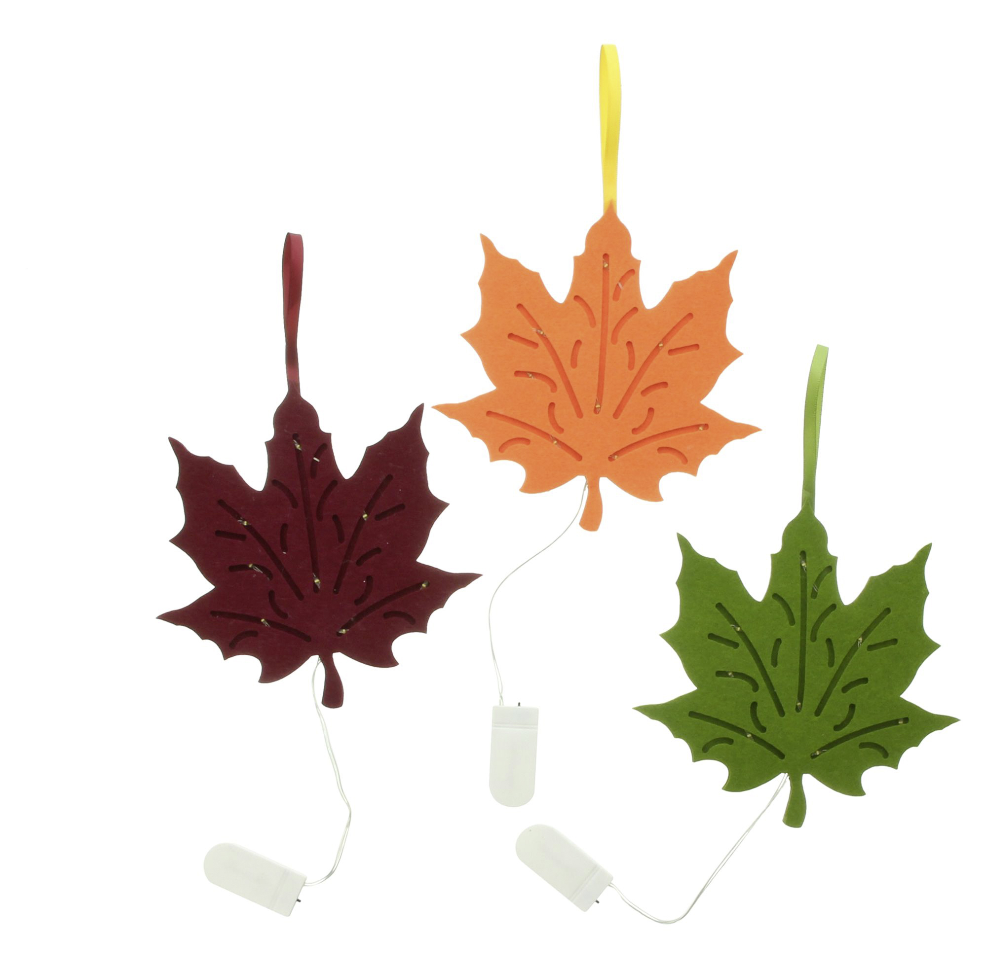 LED-Hänger "Ahornblatt", 3er Set im Frank Flechtwaren Online Shop für Herbst kaufen LED-Hänger "Ahornblatt", 3er Set im Frank Flechtwaren Online Shop für Herbst kaufen