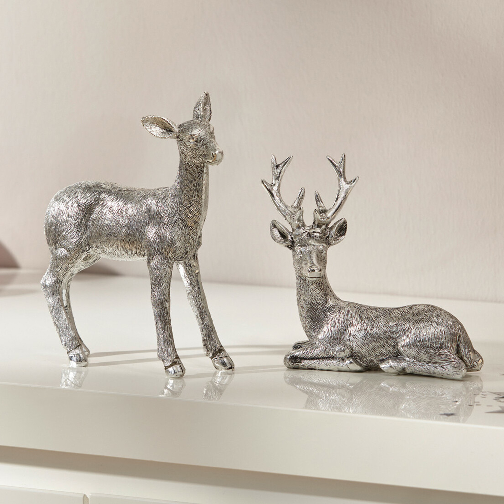 Figur "Reh &amp; Hirsch", 2er Set  im Frank Flechtwaren Online Shop für Herbst kaufen