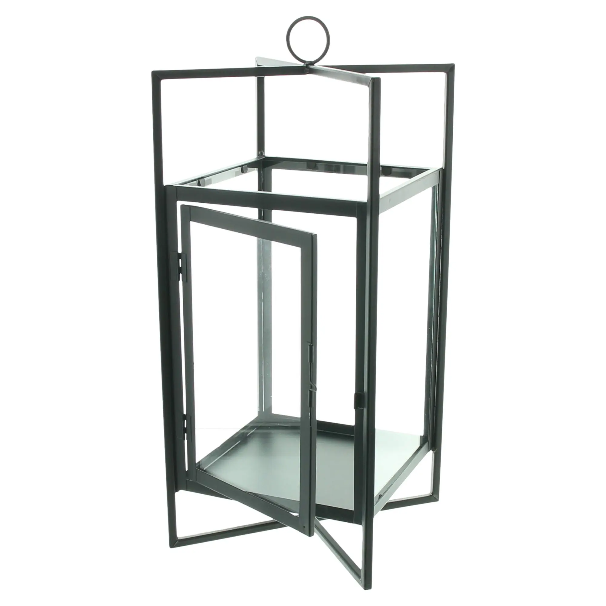 Laterne "Industrial Black"  im Frank Flechtwaren Online Shop für Magie des Sommers kaufen