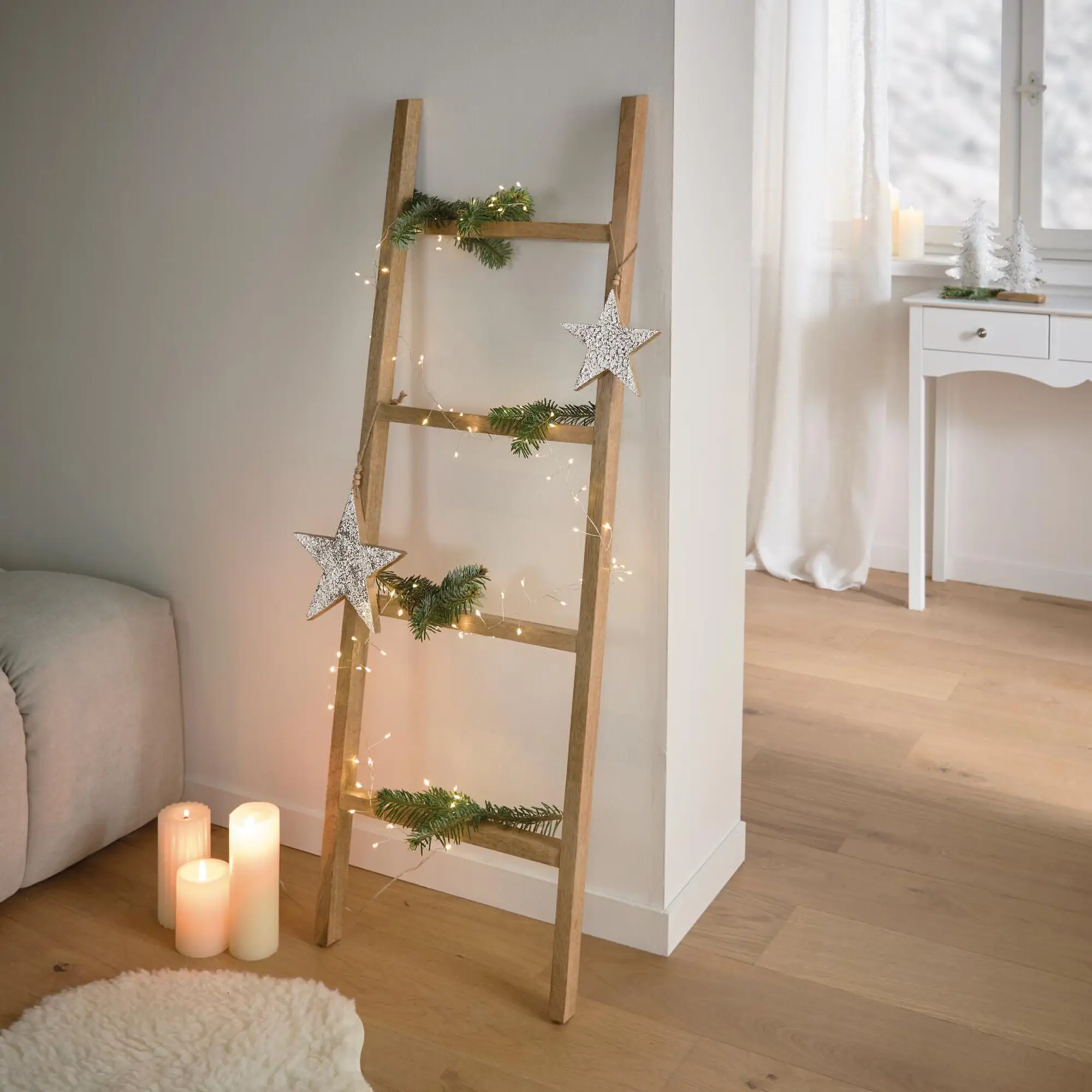 Dekoleiter "Natur"  im Frank Flechtwaren Online Shop kaufen