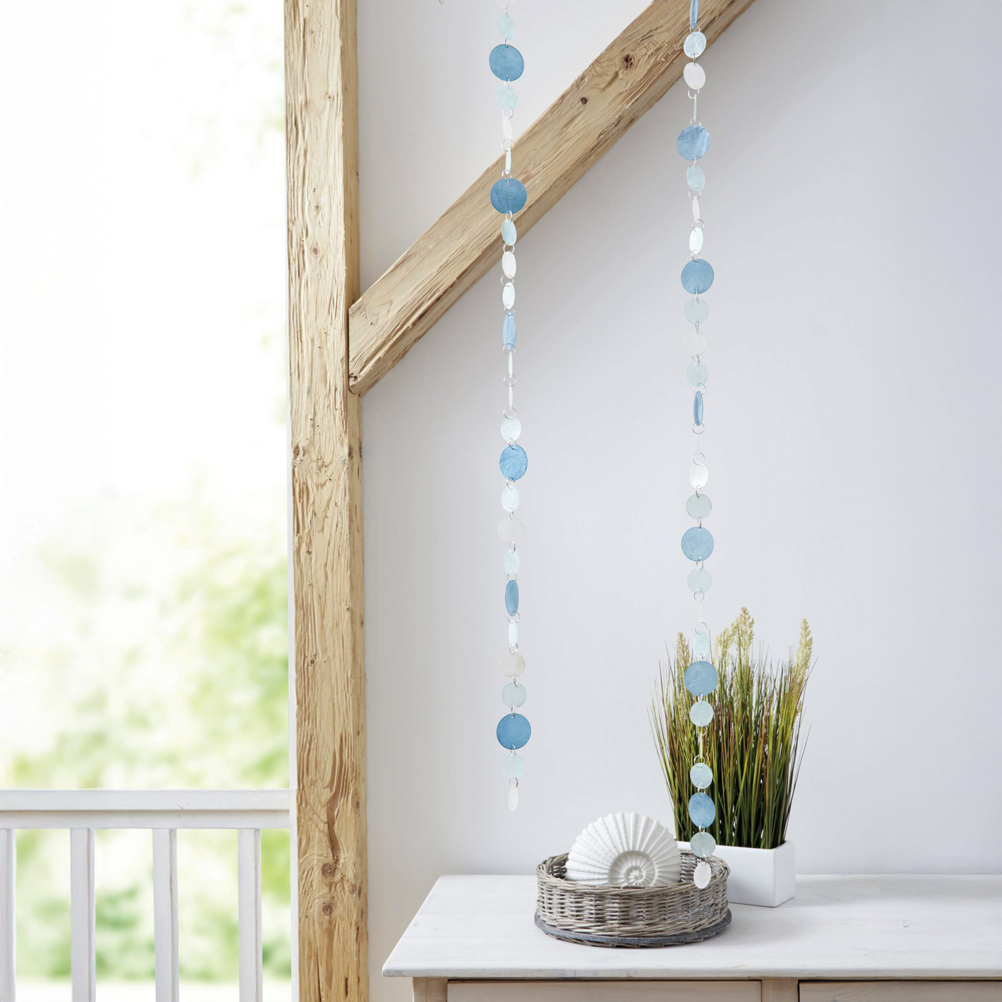Capizgirlande "Bubbles" im Frank Flechtwaren Online Shop für Dekohänger kaufen Capizgirlande "Bubbles" im Frank Flechtwaren Online Shop für Dekohänger kaufen