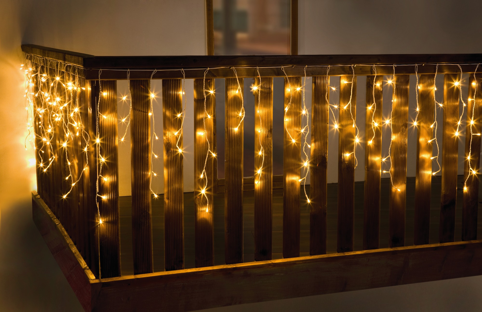 LED-Lichtervorhang "White"  im Frank Flechtwaren Online Shop für Weihnachten kaufen