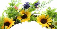 Kranz "Sommerblumen" jetzt für 29.95 Euro kaufen im Frank Flechtwaren und Deko Online Shop