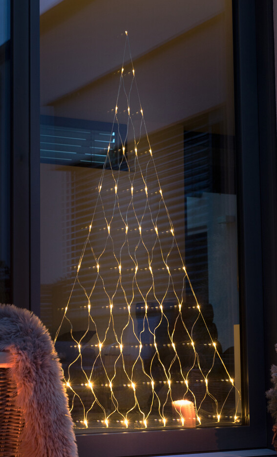 LED Baum elegance Feuerwerk Kupfer Leuchtbaum warmweiß Dekoleuchte